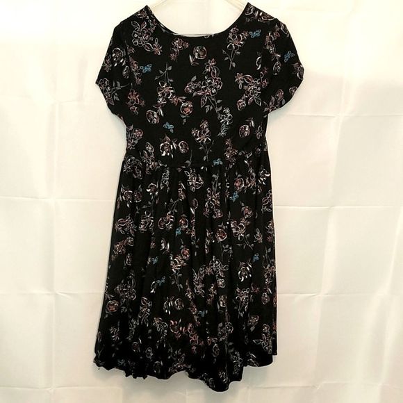 TORRID Babydoll Dress-Black sz. 00 - Picture 2 of 8